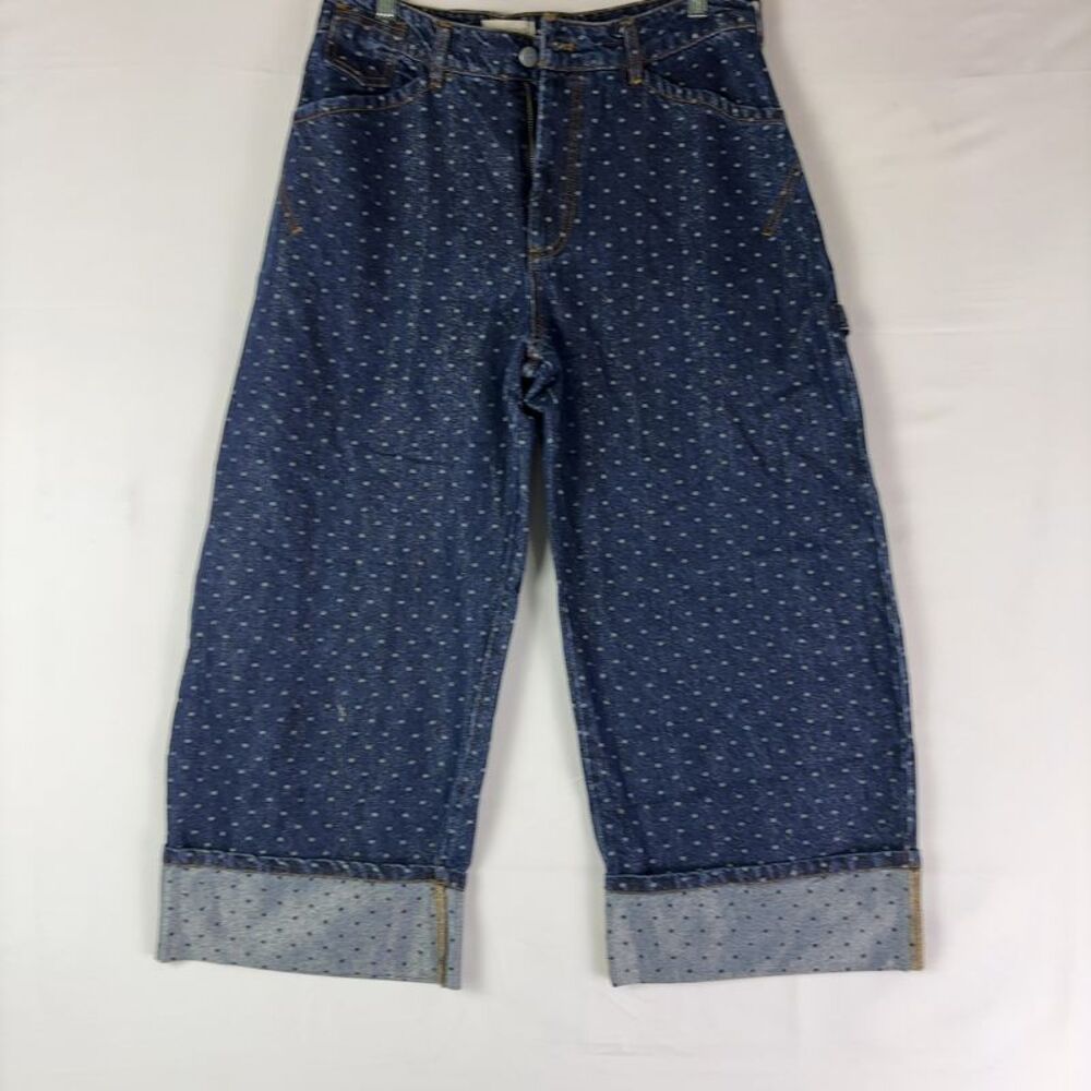 Kayden K Dark Wash Polka Dot Jeans